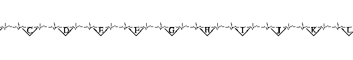 Heartbeat monogram FONT