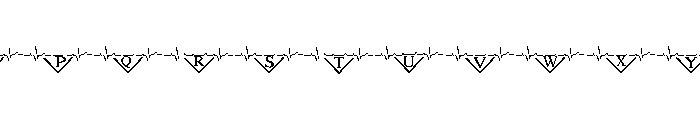 Heartbeat monogram Font LOWERCASE