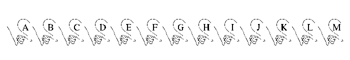 Heartbound Hands Font UPPERCASE