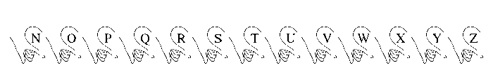 Heartbound Hands Font UPPERCASE