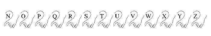 Heartbound Hands Font LOWERCASE
