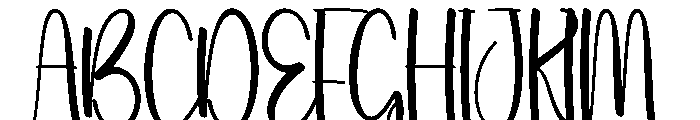 Heartday Font UPPERCASE