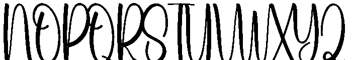 Heartday Font UPPERCASE