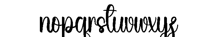Heartday Font LOWERCASE