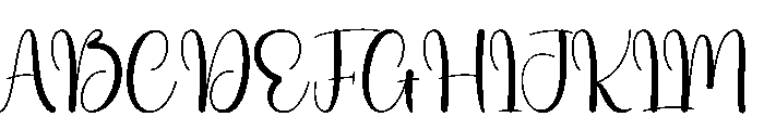 Heartfully Font UPPERCASE