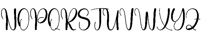 Heartfully Font UPPERCASE