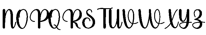Hearthope-Regular Font UPPERCASE