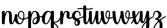 Hearthope-Regular Font LOWERCASE