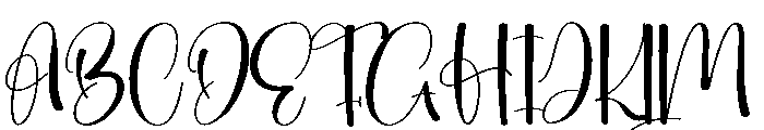 Hearting Font UPPERCASE