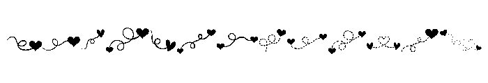 Heartline Love Font LOWERCASE