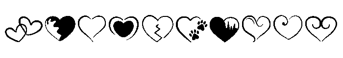 Hearts Bundlen Font OTHER CHARS