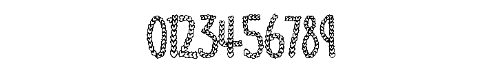 Hearts Love By Squeeb C Regular Font OTHER CHARS