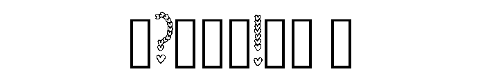 Hearts Love By Squeeb C Regular Font OTHER CHARS