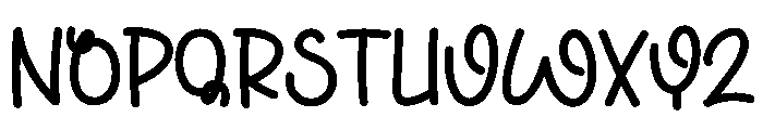 Hearts Sweety Font UPPERCASE