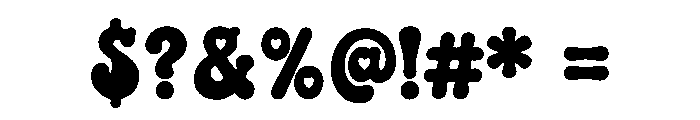 Heartsy Groovy Font OTHER CHARS