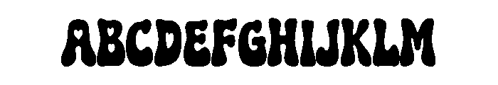 Heartsy Groovy Font UPPERCASE