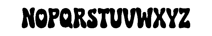Heartsy Groovy Font UPPERCASE