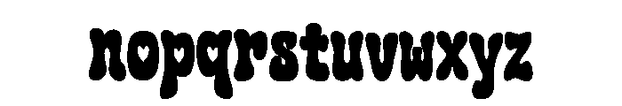 Heartsy Groovy Font LOWERCASE