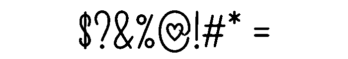 Heartwish Font OTHER CHARS