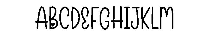 Heartwish Font UPPERCASE