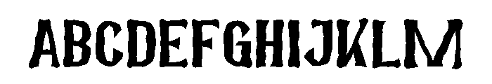 Heary Font UPPERCASE