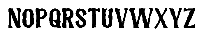 Heary Font UPPERCASE