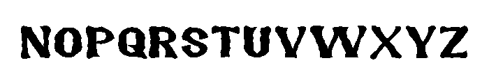 Heary Font LOWERCASE