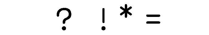 Heaven Mono Regular Font OTHER CHARS