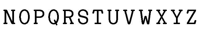 Heaven Mono Regular Font UPPERCASE