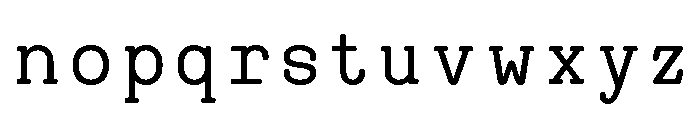 Heaven Mono Regular Font LOWERCASE