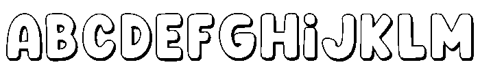 Heaven School Regular Font UPPERCASE