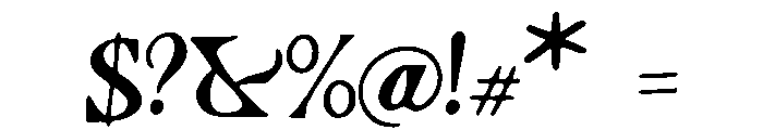Heavenly_Ink Font OTHER CHARS