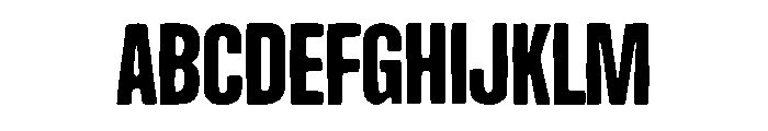 Heavy Brutalist Font UPPERCASE