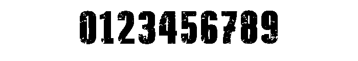 Heavy Distress Regular Font OTHER CHARS