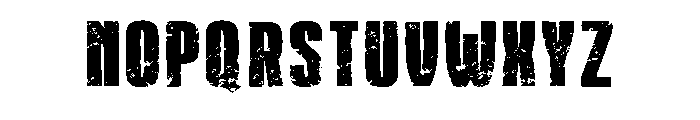 Heavy Distress Regular Font UPPERCASE