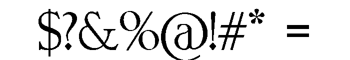 Heavy Drift Font OTHER CHARS