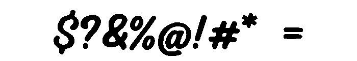 Heavy_Hand Font OTHER CHARS