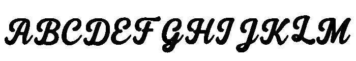 Heavy_Hand Font UPPERCASE
