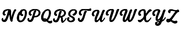 Heavy_Hand Font UPPERCASE
