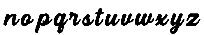 Heavy_Hand Font LOWERCASE