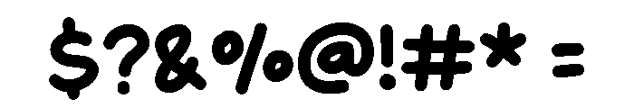 Heavy Hugs Regular Font OTHER CHARS