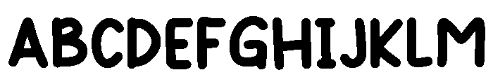 Heavy Hugs Regular Font UPPERCASE