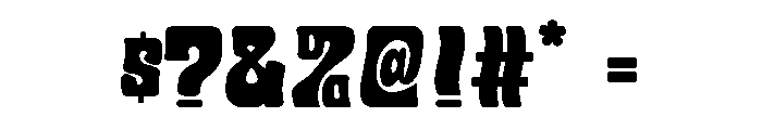 Heavy Plavon Font OTHER CHARS