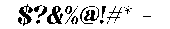 Heavy Teardrop Font OTHER CHARS
