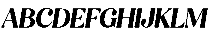 Heavy Teardrop Font UPPERCASE