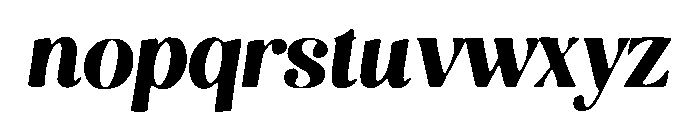 Heavy Teardrop Font LOWERCASE