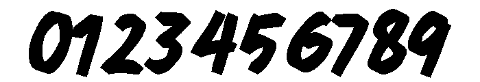 Heavy Warning Regular Font OTHER CHARS