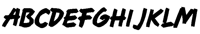 Heavy Warning Regular Font UPPERCASE