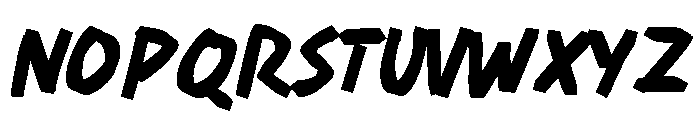 Heavy Warning Regular Font LOWERCASE