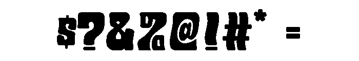 HeavyPlavonRegular Font OTHER CHARS